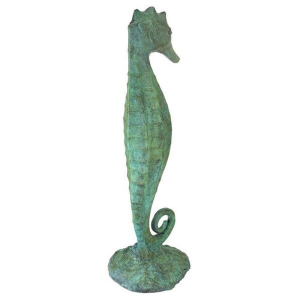 Seahorse Bronze Garden Statue Spouting Water Fountain sculpture